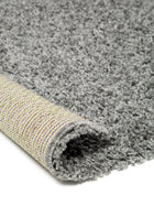 Shaggy rug Swirls Dark Grey