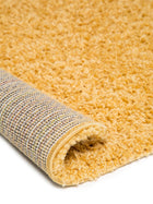 Shaggy rug Swirls Yellow