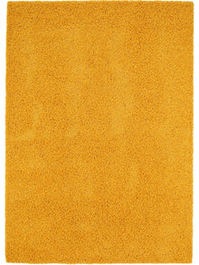 Shaggy rug Swirls Yellow