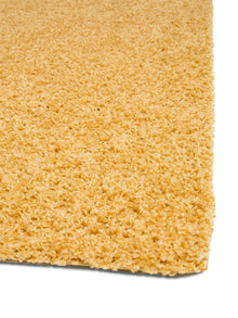 Shaggy rug Swirls Yellow