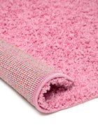 Shaggy rug Swirls Rose