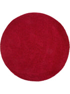 Shaggy rug Swirls Dark Red
