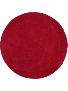 Shaggy rug Swirls Dark Red