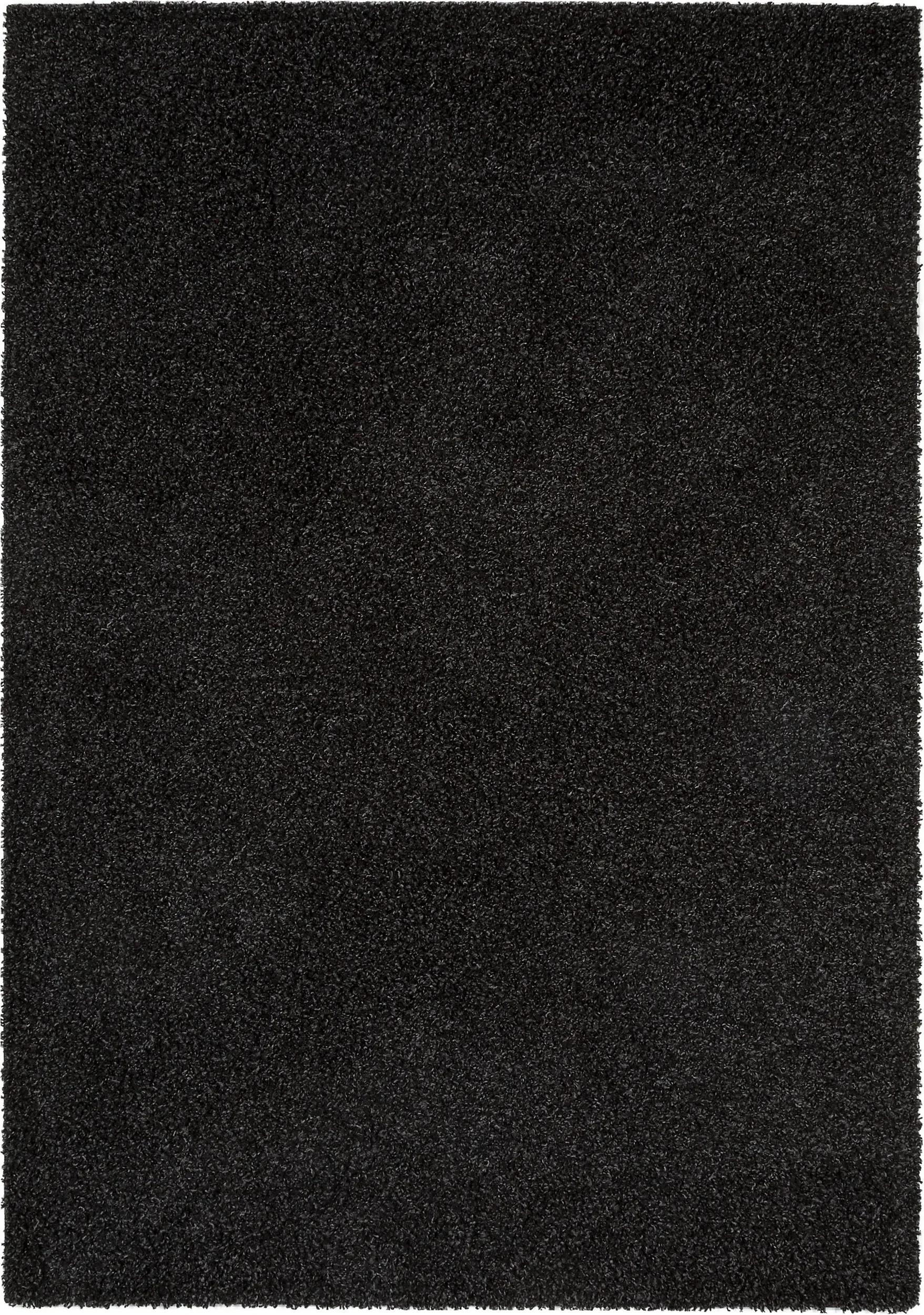 Shaggy rug Swirls Charcoal
