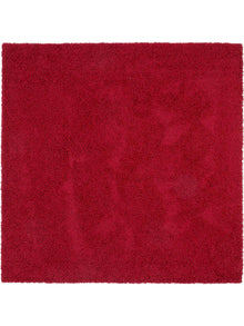 Shaggy rug Swirls Dark Red