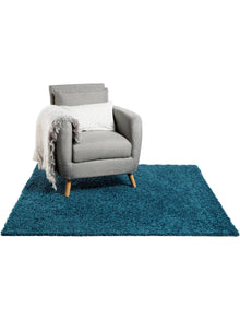 Shaggy rug Swirls Blue
