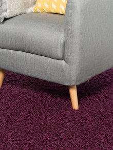 Shaggy rug Swirls Purple