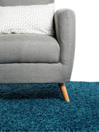 Shaggy rug Swirls Blue