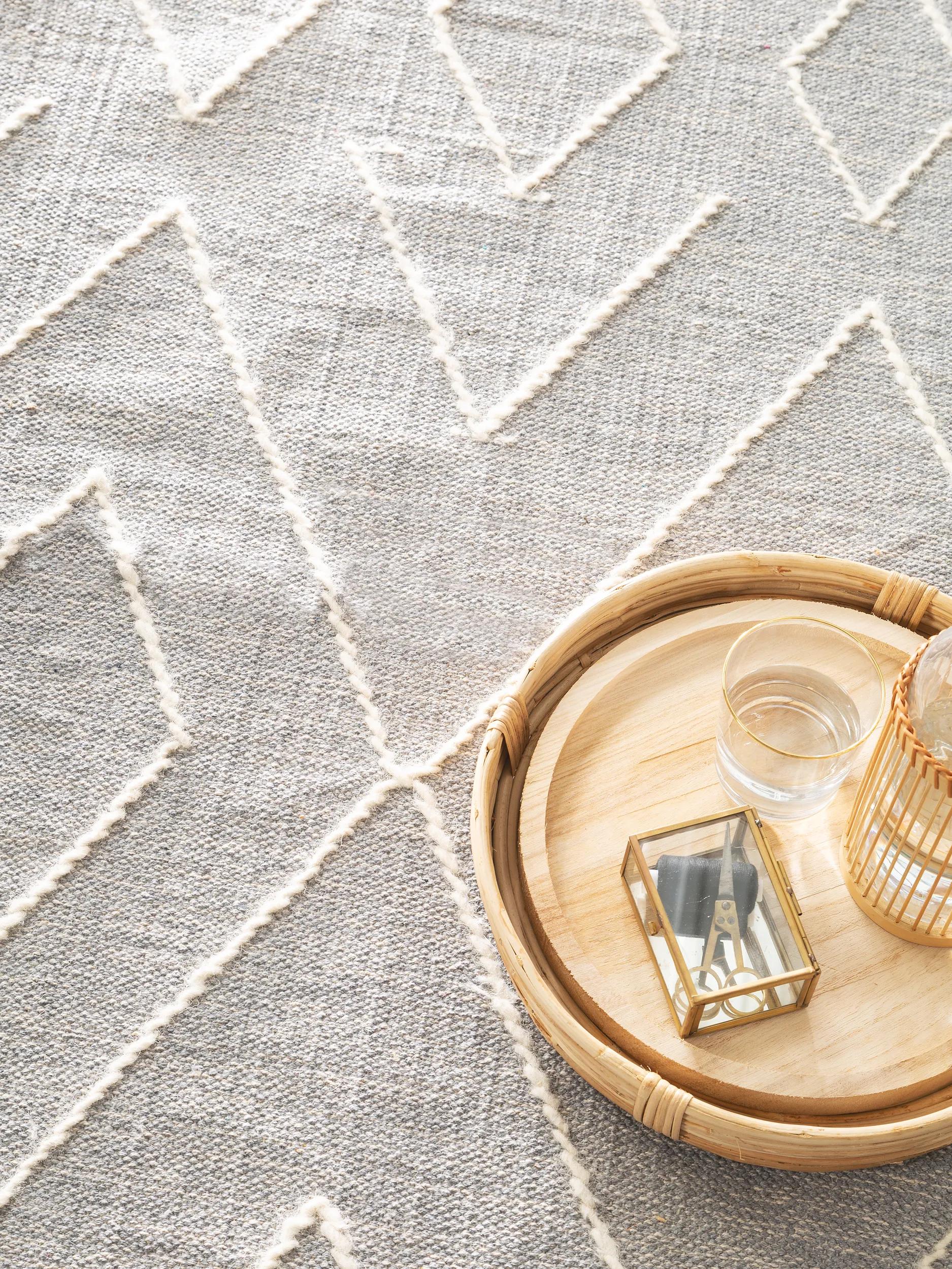 Cotton Rug Sydney Light Grey