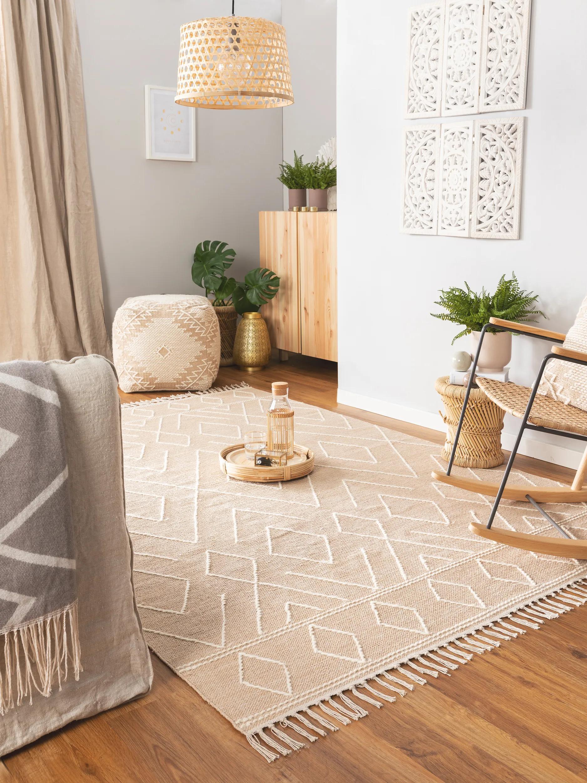 Cotton Rug Sydney Beige