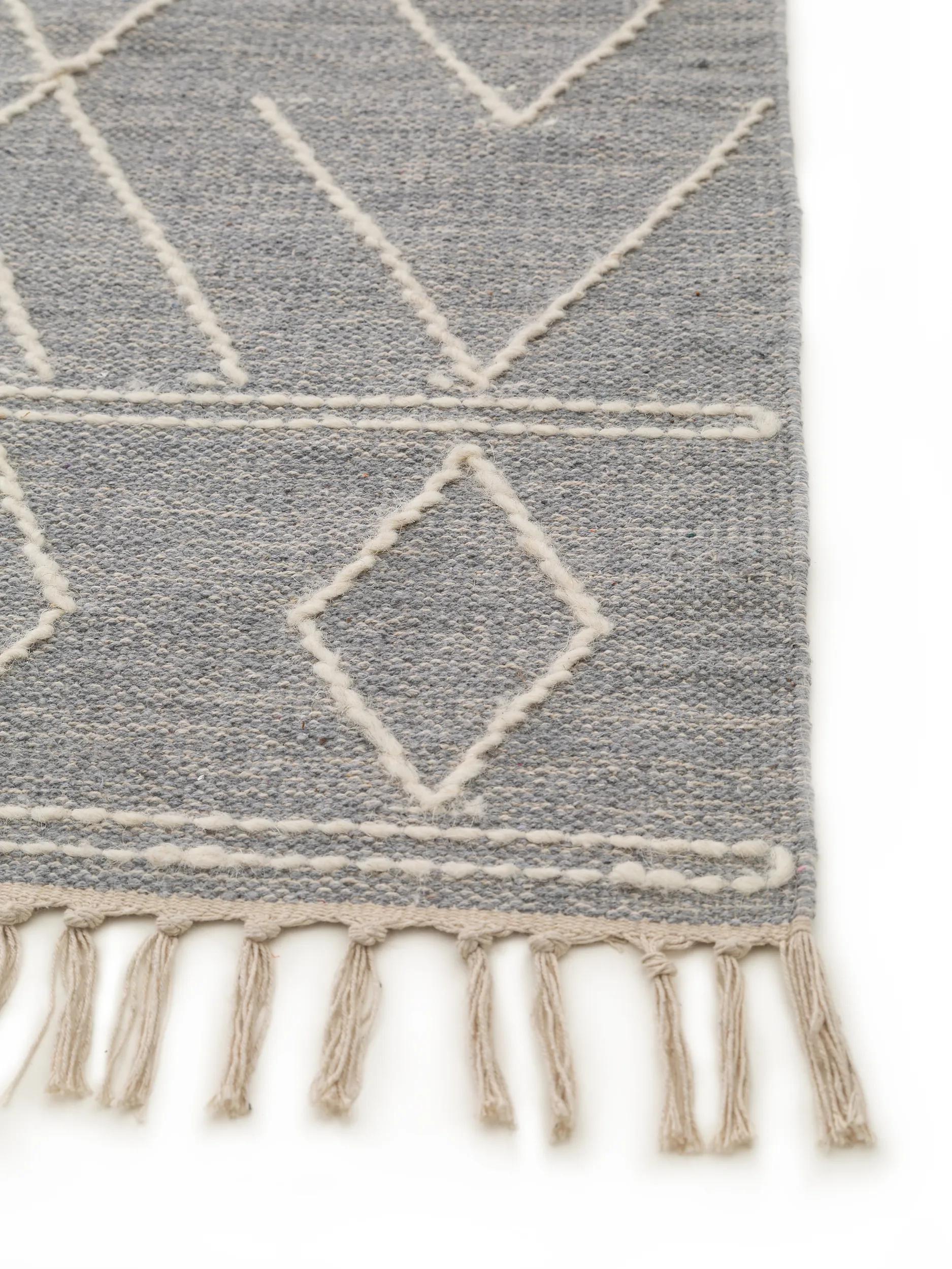 Cotton Rug Sydney Light Grey