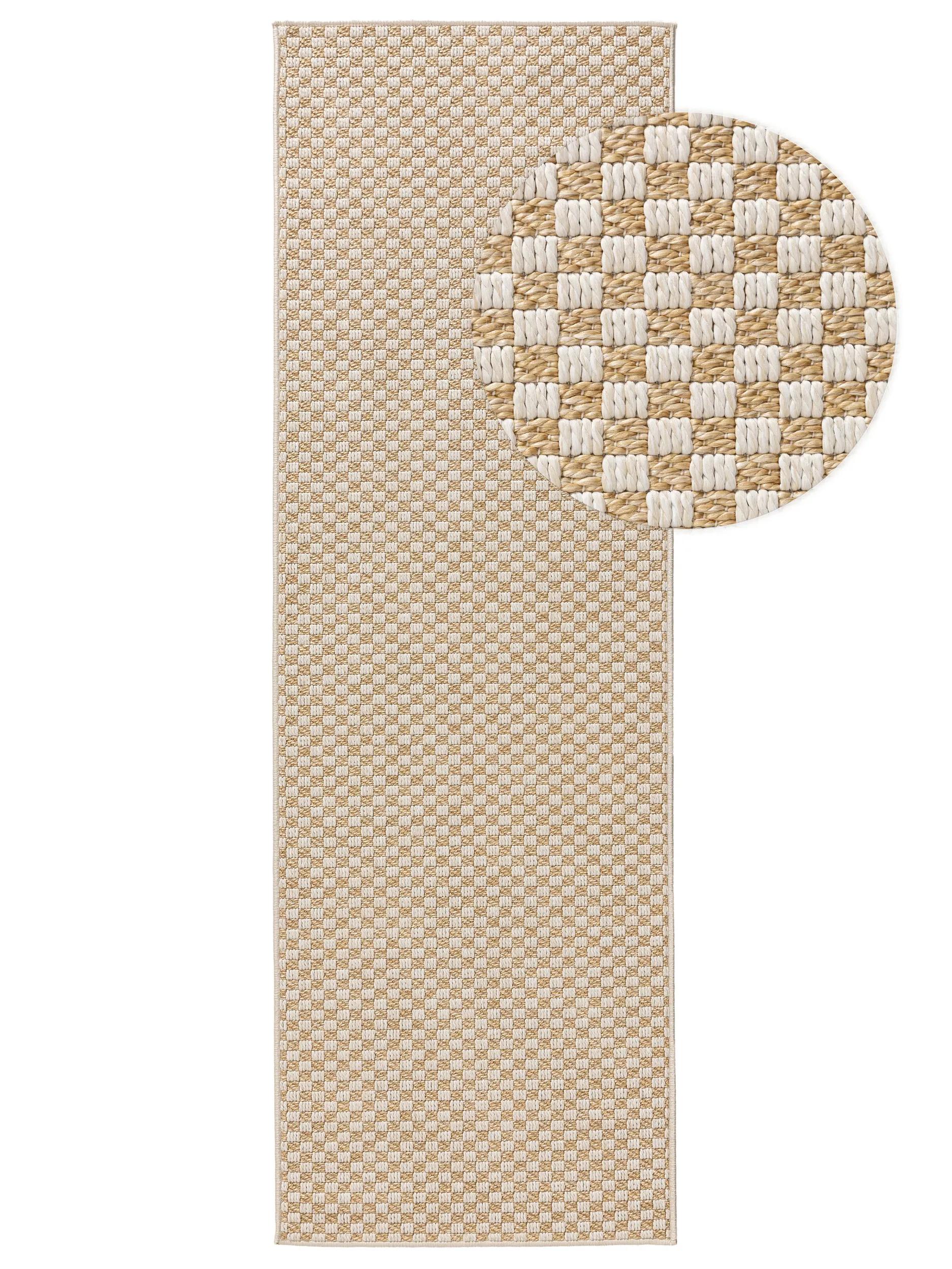 Corredor para interior y exterior Taissa crema/beige