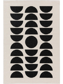 In- & Outdoor Rug Taro Black/White