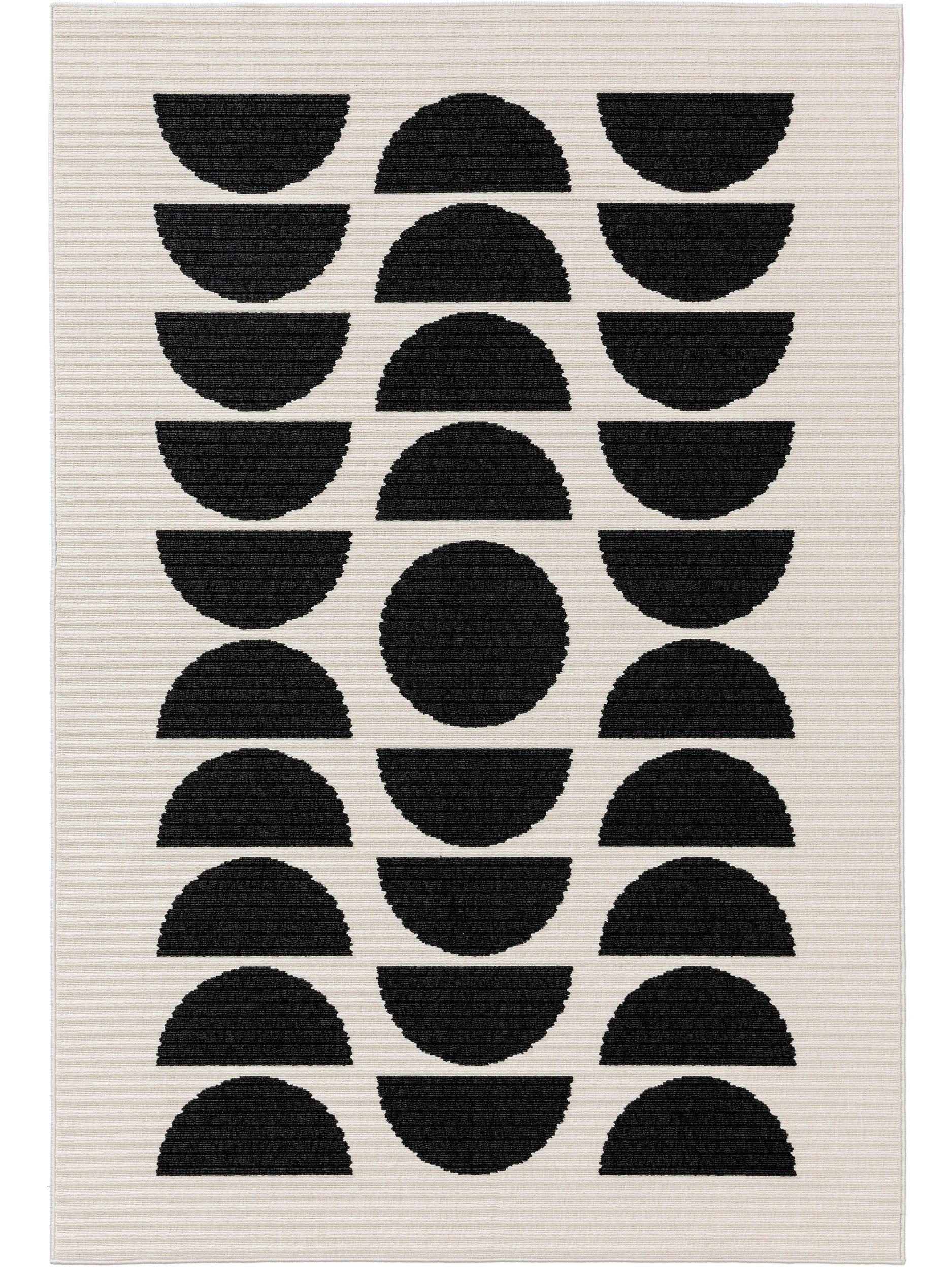 In- & Outdoor Rug Taro Black/White