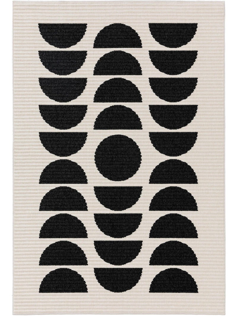 In- & Outdoor Rug Taro Black/White