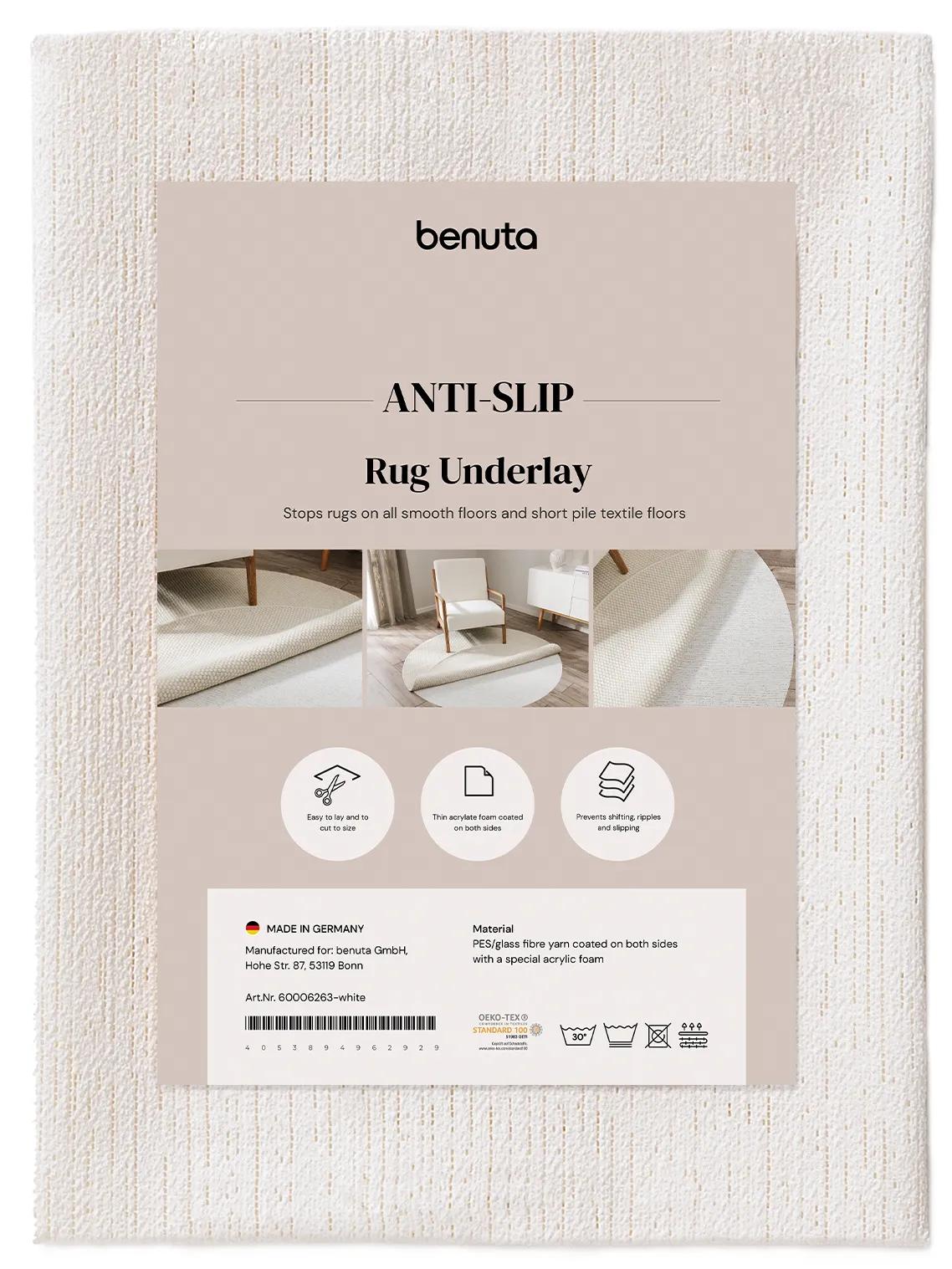 Carpet Underlay round Prima White