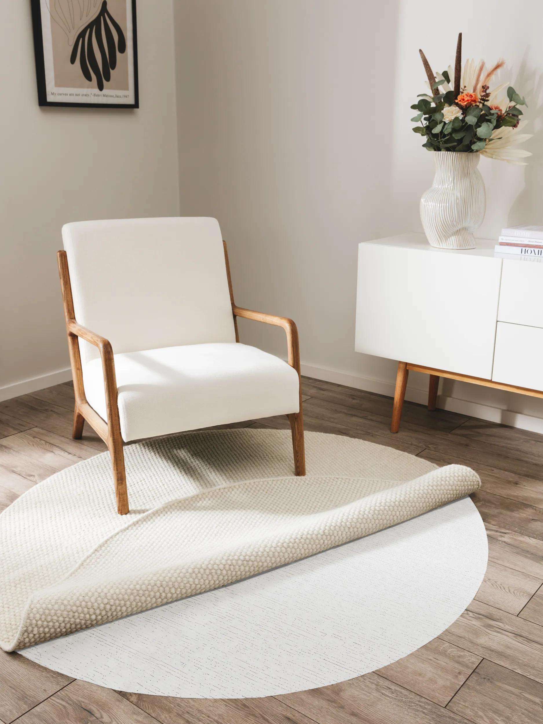 Carpet Underlay round Prima White