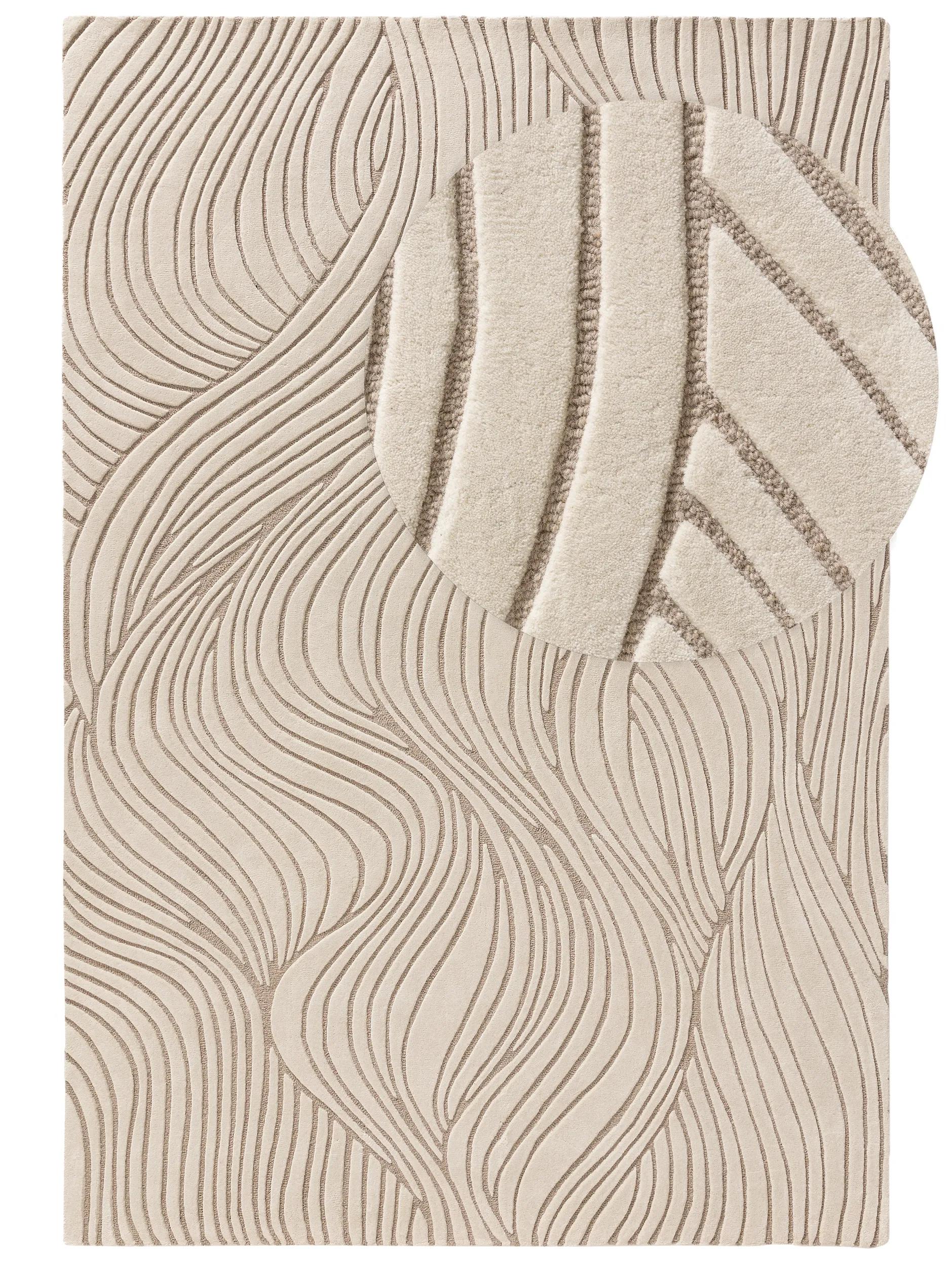 Wool Rug Tess Cream/Taupe