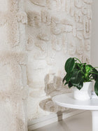 Tapis shaggy Tibo crème/beige