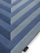 Tapis en laine Tilo bleu