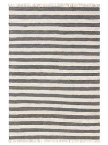 Rug made from recycled material Tom Grey/White