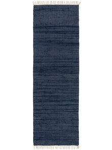 Teppich aus recyceltem Material Tom Dunkelblau