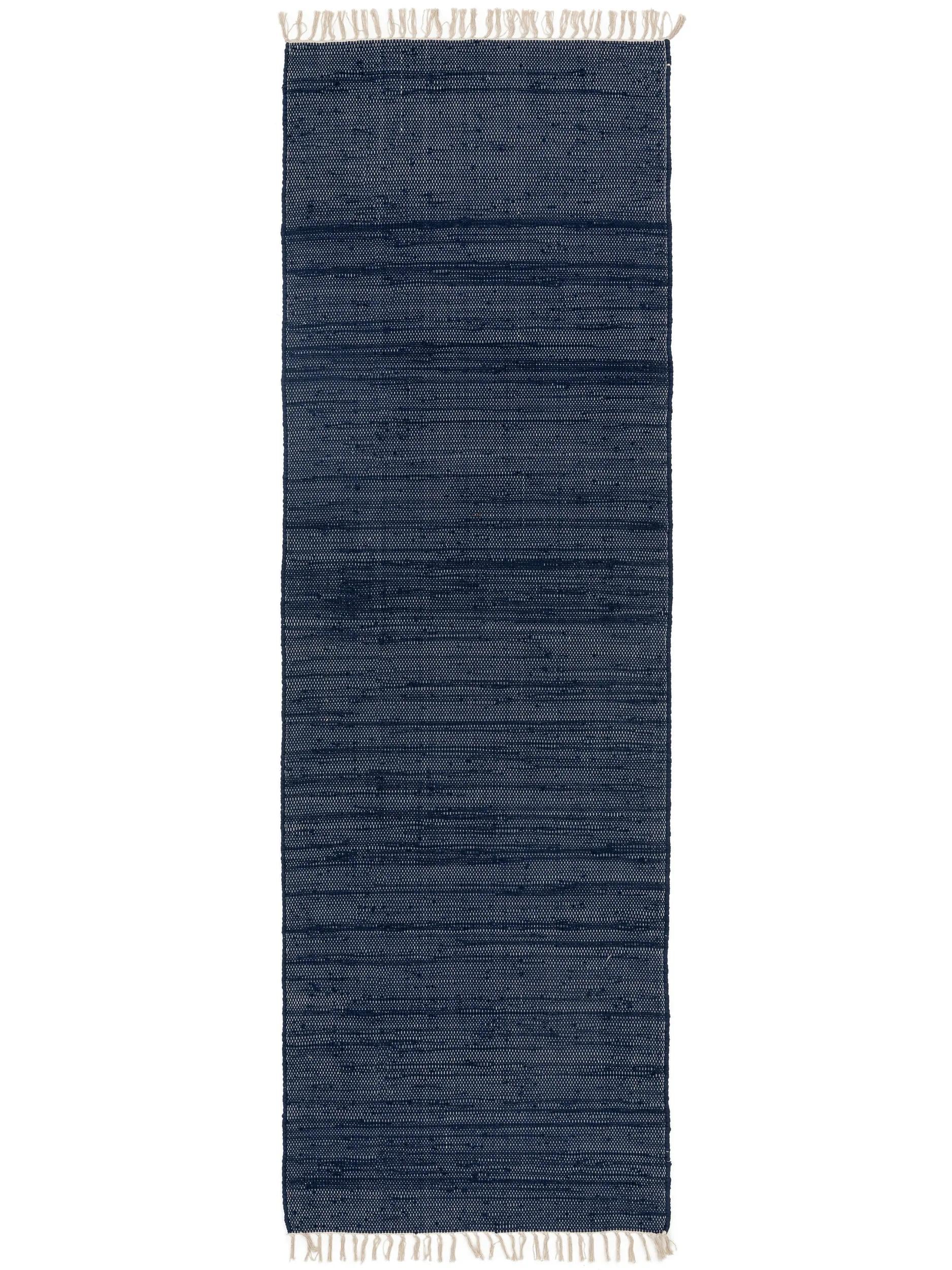 Teppich aus recyceltem Material Tom Dunkelblau