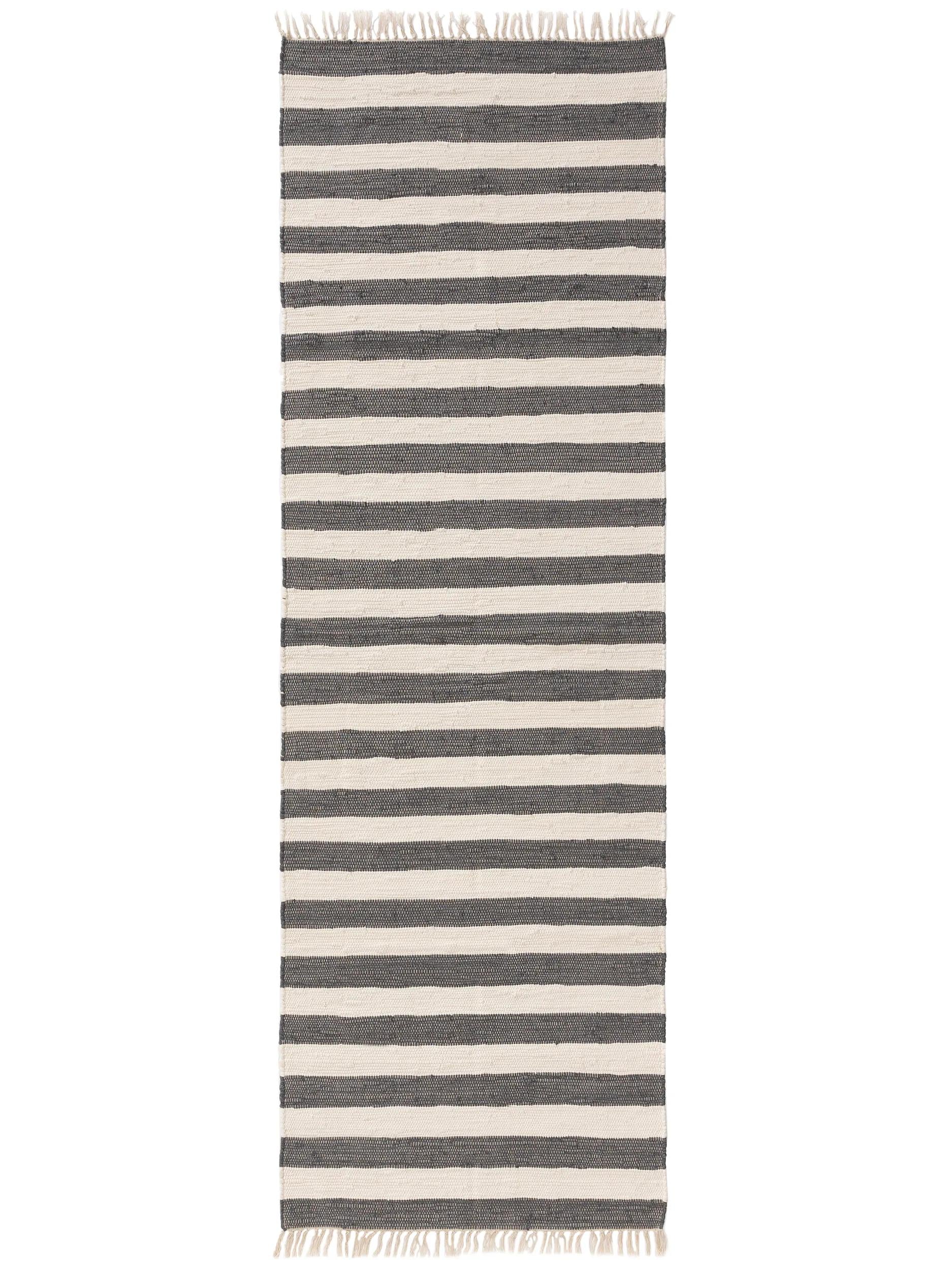 Rug made from recycled material Tom Grey/White