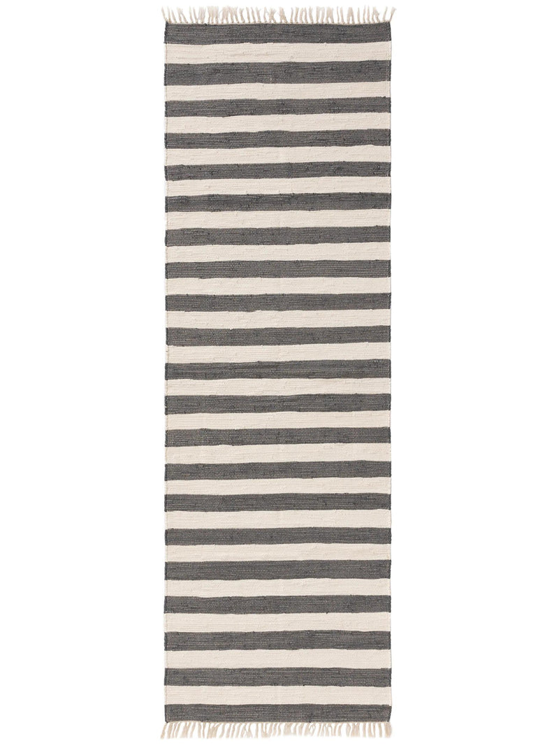 Rug made from recycled material Tom Grey/White
