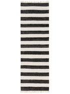 Rug made from recycled material Tom Black/White