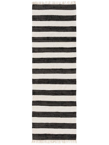 Rug made from recycled material Tom Black/White