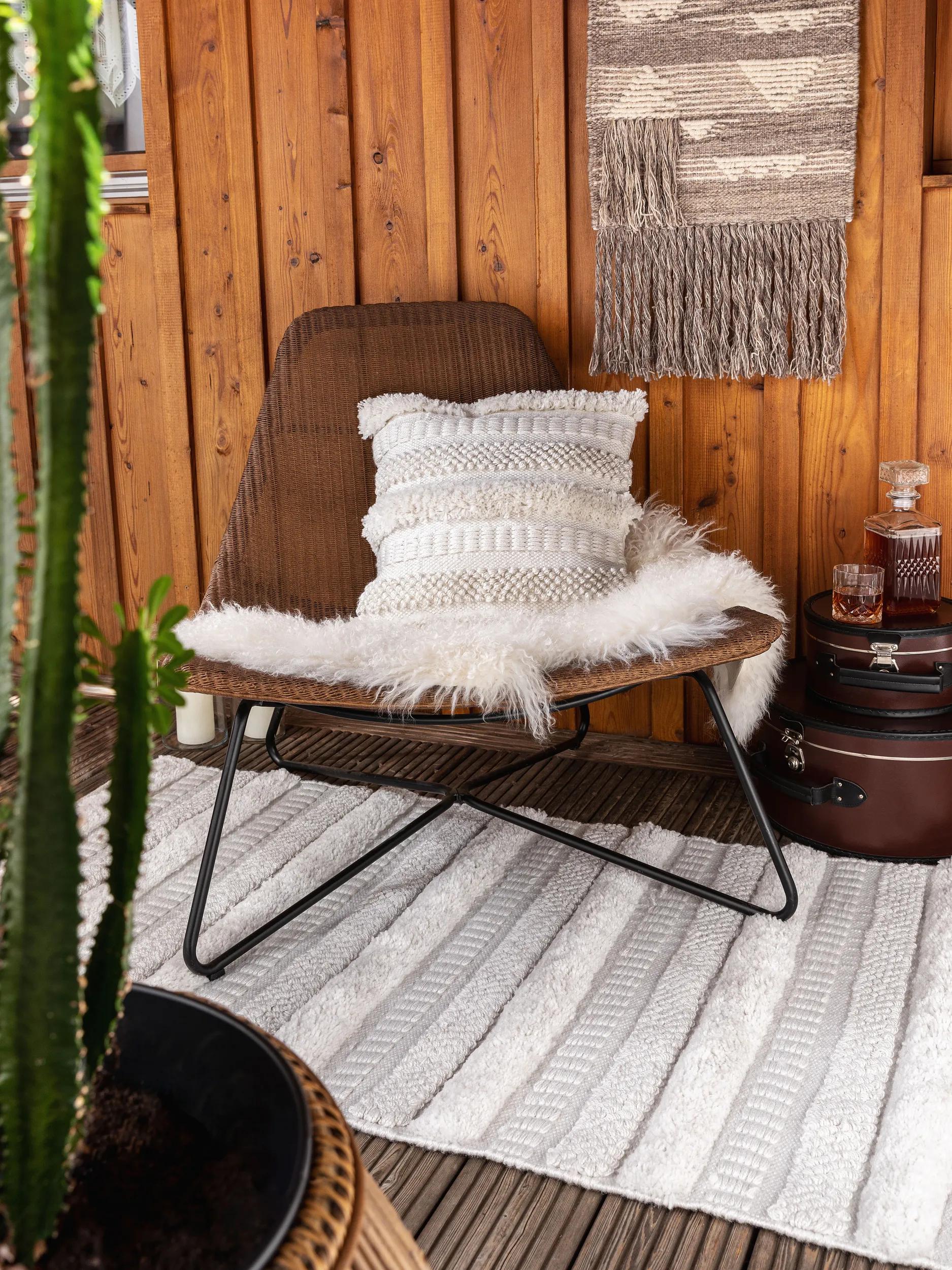 In- & Outdoor cushion cover Toni Ivory