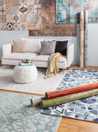 Flat Weave Rug Tosca Turquoise