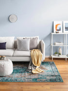 Flat Weave Rug Tosca Turquoise