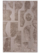 Wool Rug Twinset Mural Taupe