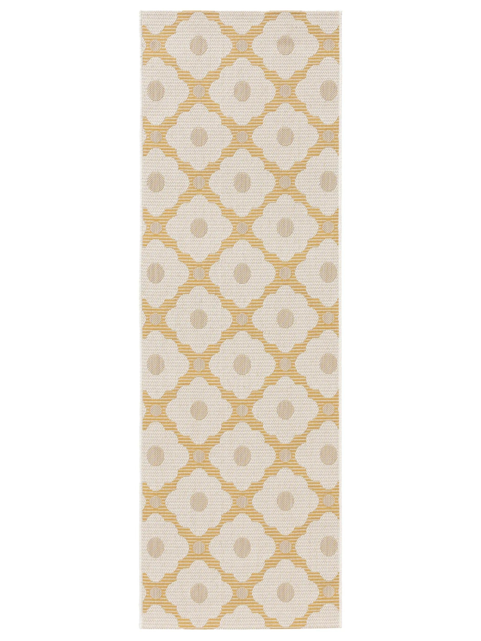 In- & Outdoor Runner Vega Beige/Yellow
