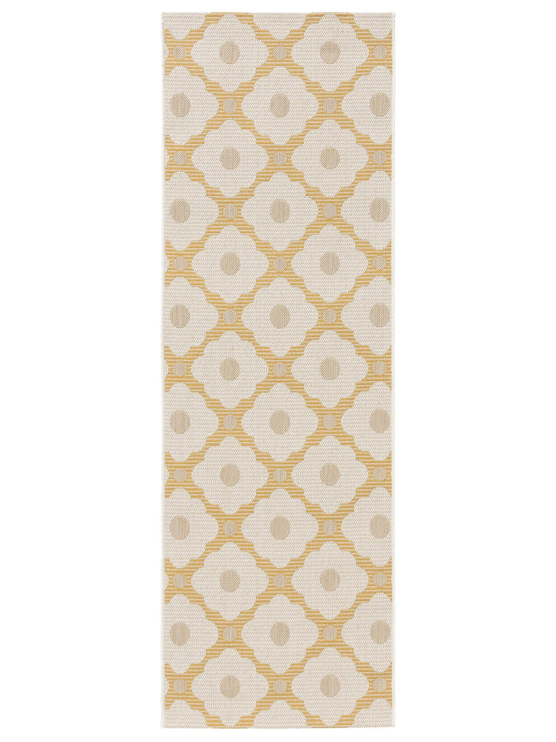 In- & Outdoor Runner Vega Beige/Yellow