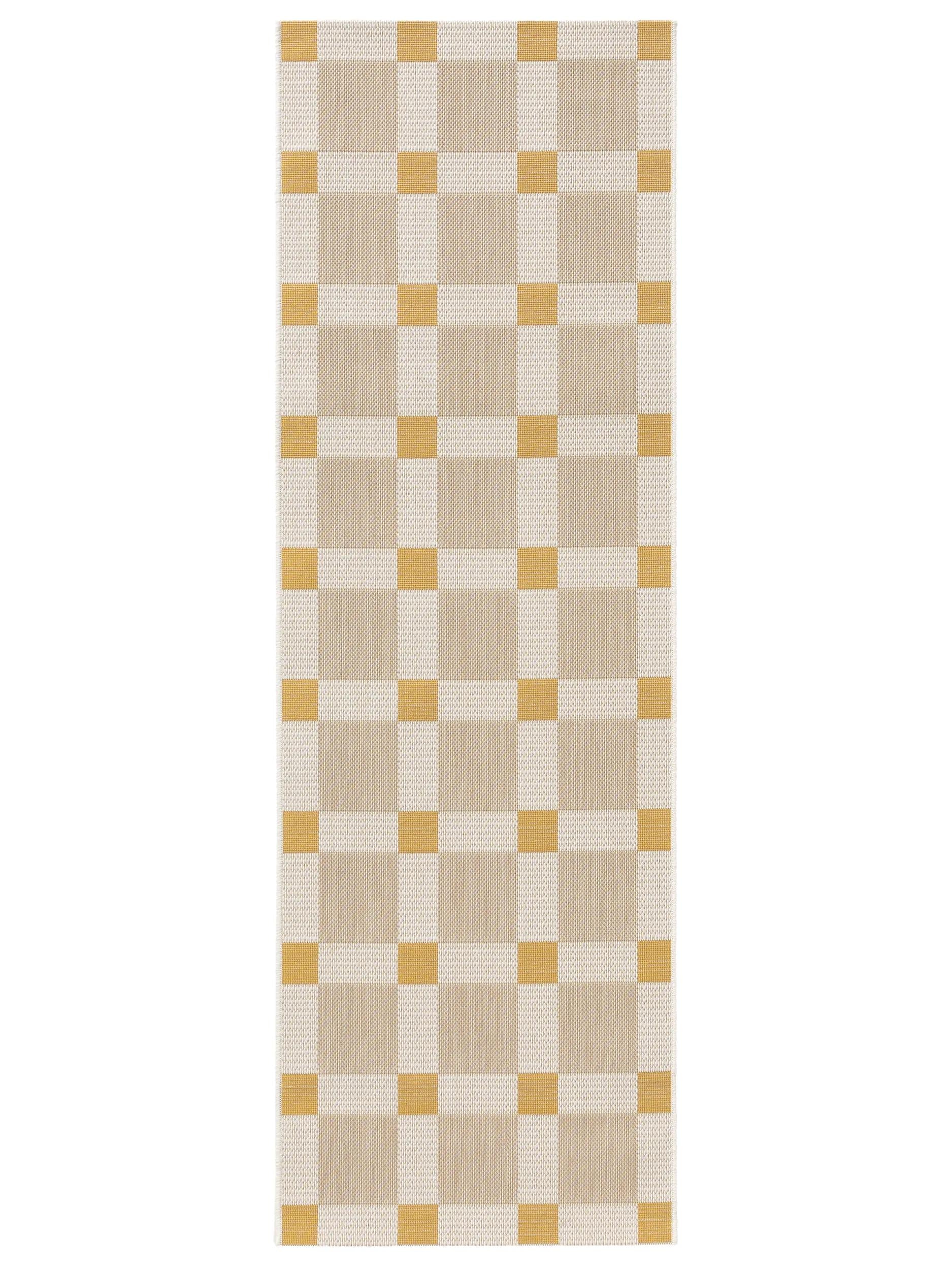 In- & Outdoor Runner Vega Beige/Yellow