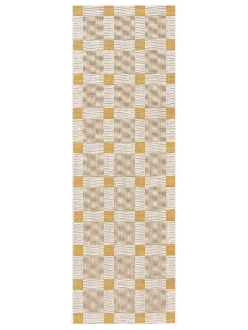 In- & Outdoor Runner Vega Beige/Yellow