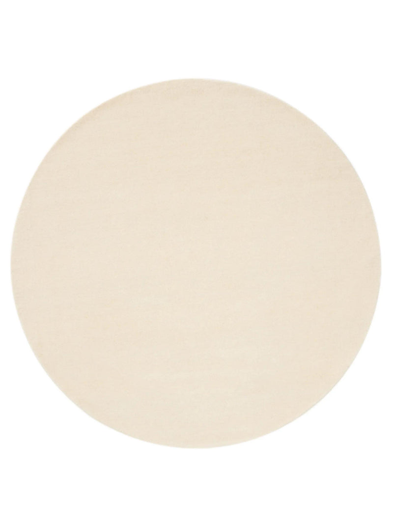Round Wool Rug Vera Cream