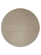 Round Wool Rug Vera Light Grey