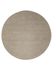 Round Wool Rug Vera Light Grey