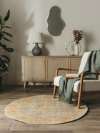 Round Rug Visconti Yellow