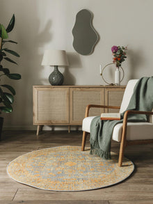 Round Rug Visconti Yellow