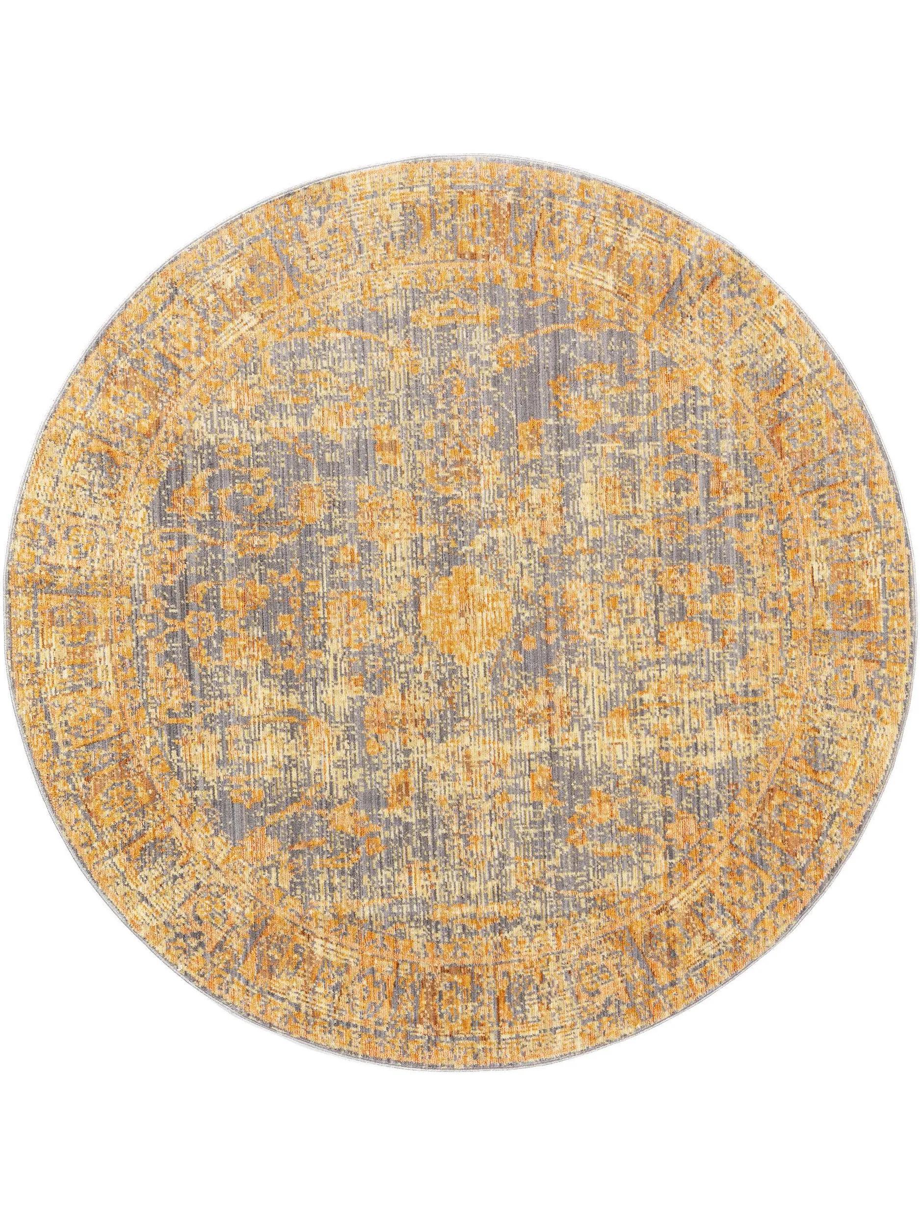 Round Rug Visconti Yellow
