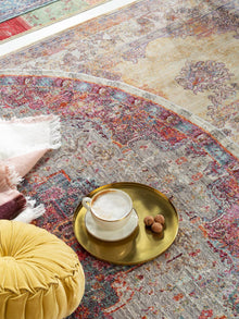 Tapis Visconti Multicolore/Bleu
