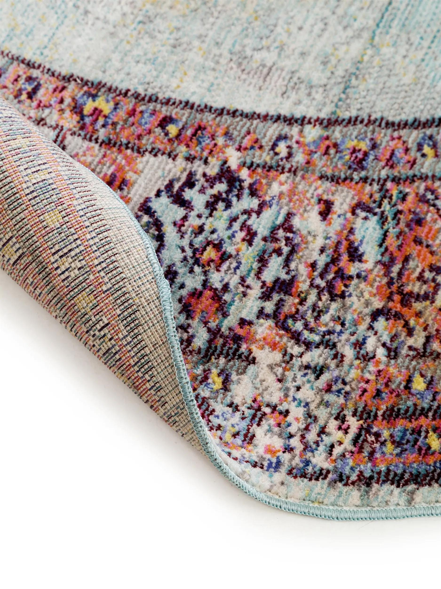 Tapis Visconti Multicolore/Bleu