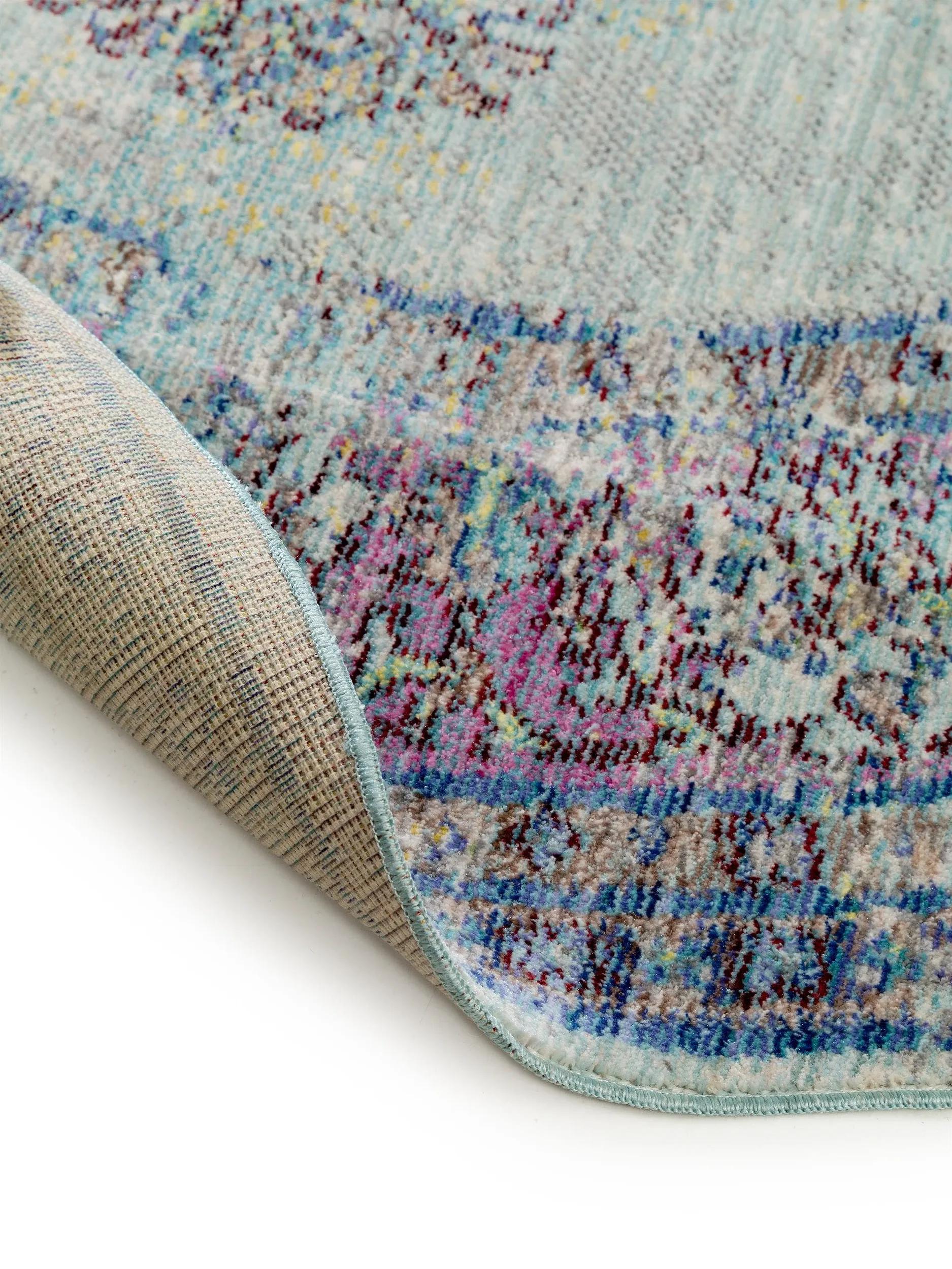 Tapis Visconti Bleu Clair