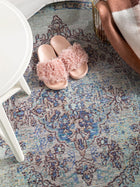 Tapis Visconti Bleu Clair