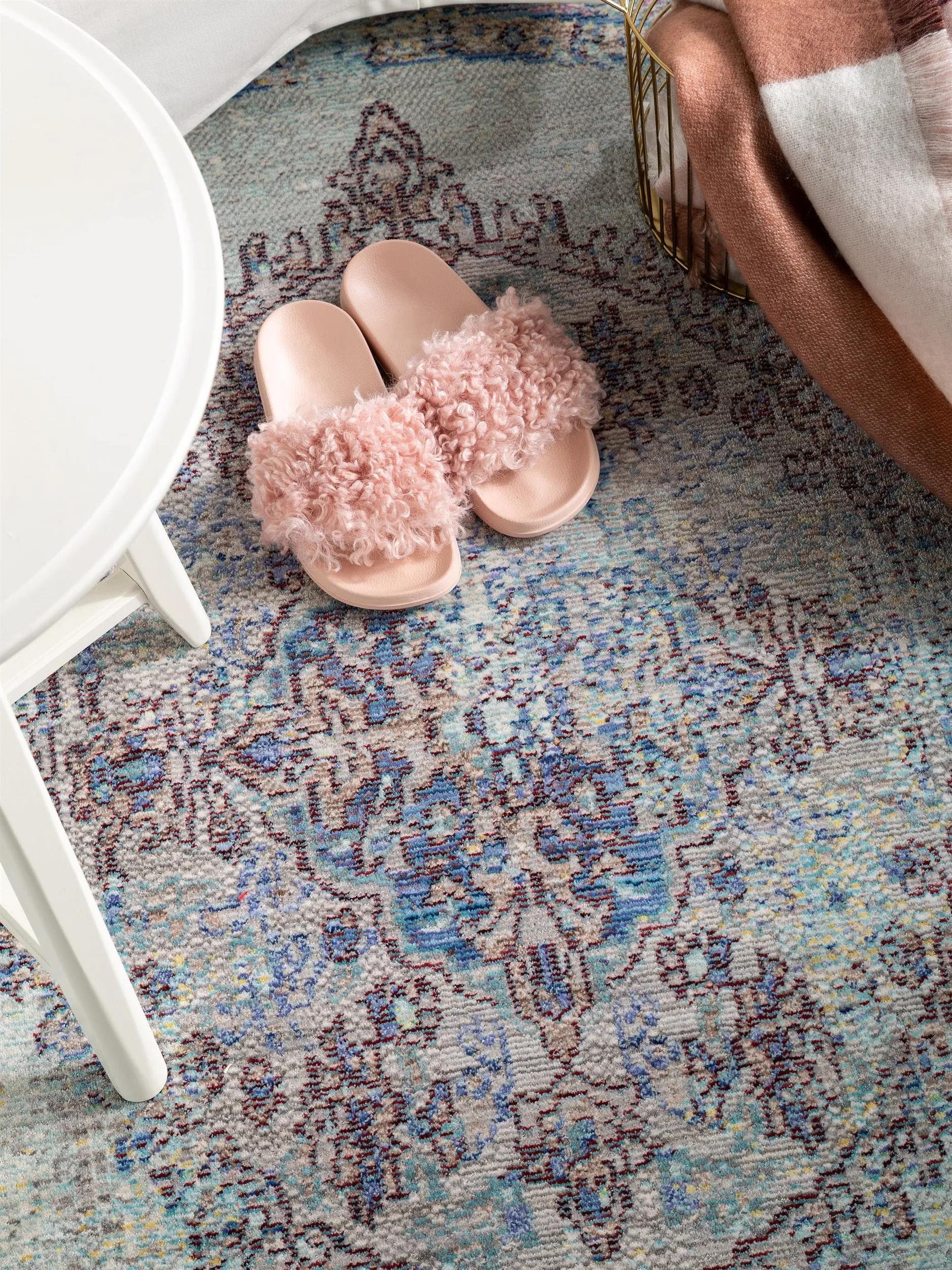 Tapis Visconti Bleu Clair